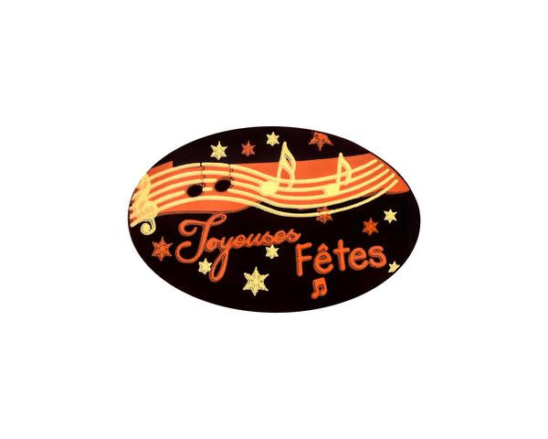 &quot;Joyeuses Fêtes&quot; Portée Musicale (N074)-144