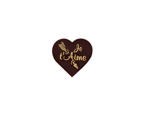 SV017 - &quot;Je t&#39;Aime&quot; &quot;St-Valentin&quot; - 288u (CH100) CHOCOLAT NOIR