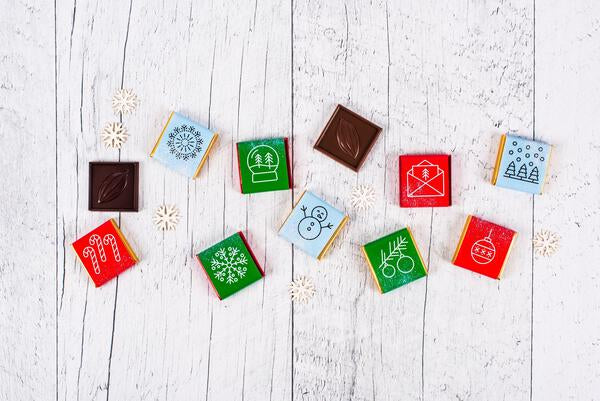 500 Bulk Christmas Chocolate Squares