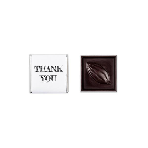 500 carrés de chocolat &quot;Thank You&quot;