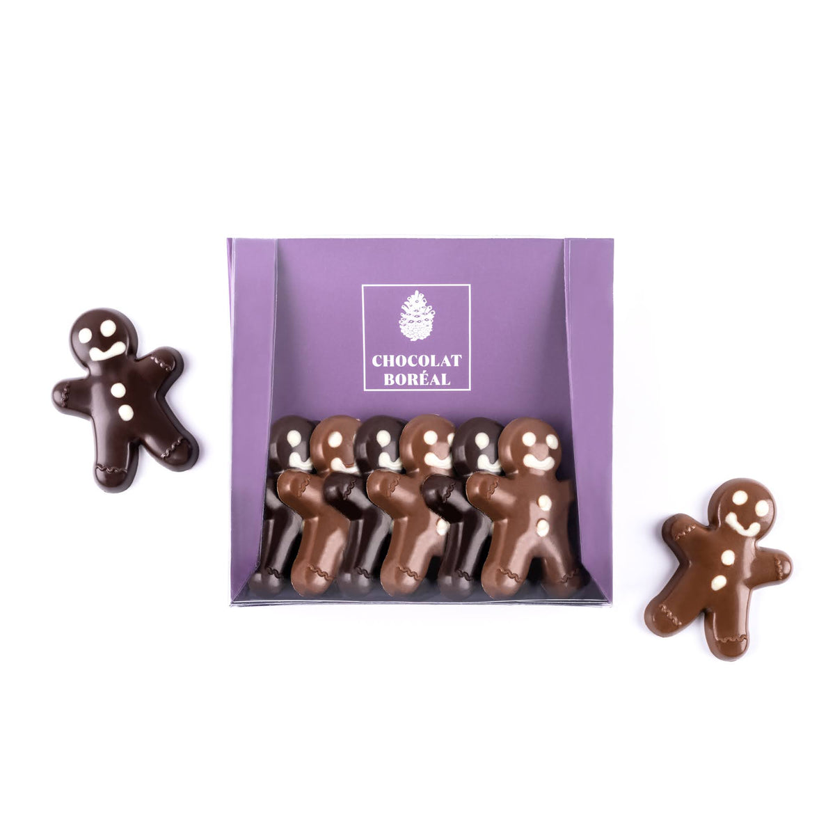 Gingerbread cookie shaped chocolates - Christmas