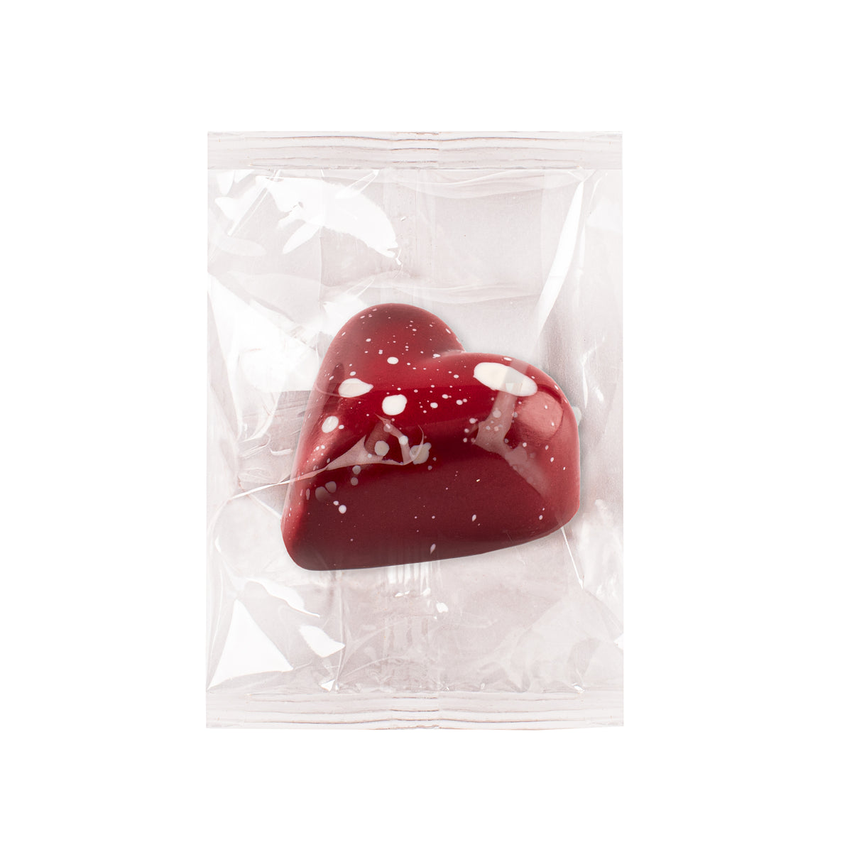 Bag of 50 individually wrapped heart filled with passion fruit caramel