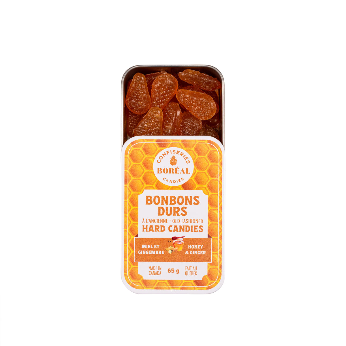 BONBONS DURS à l'ancienne : Miel et gingembre (65g)