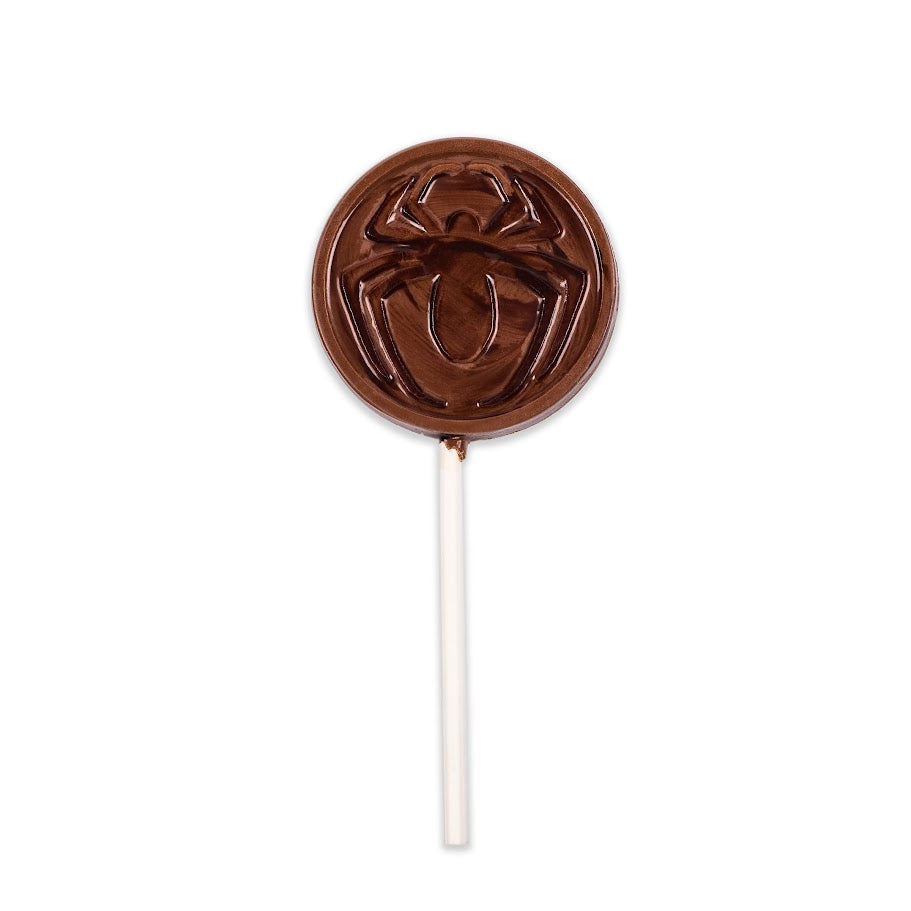 Spiderweb chocolate lollipop