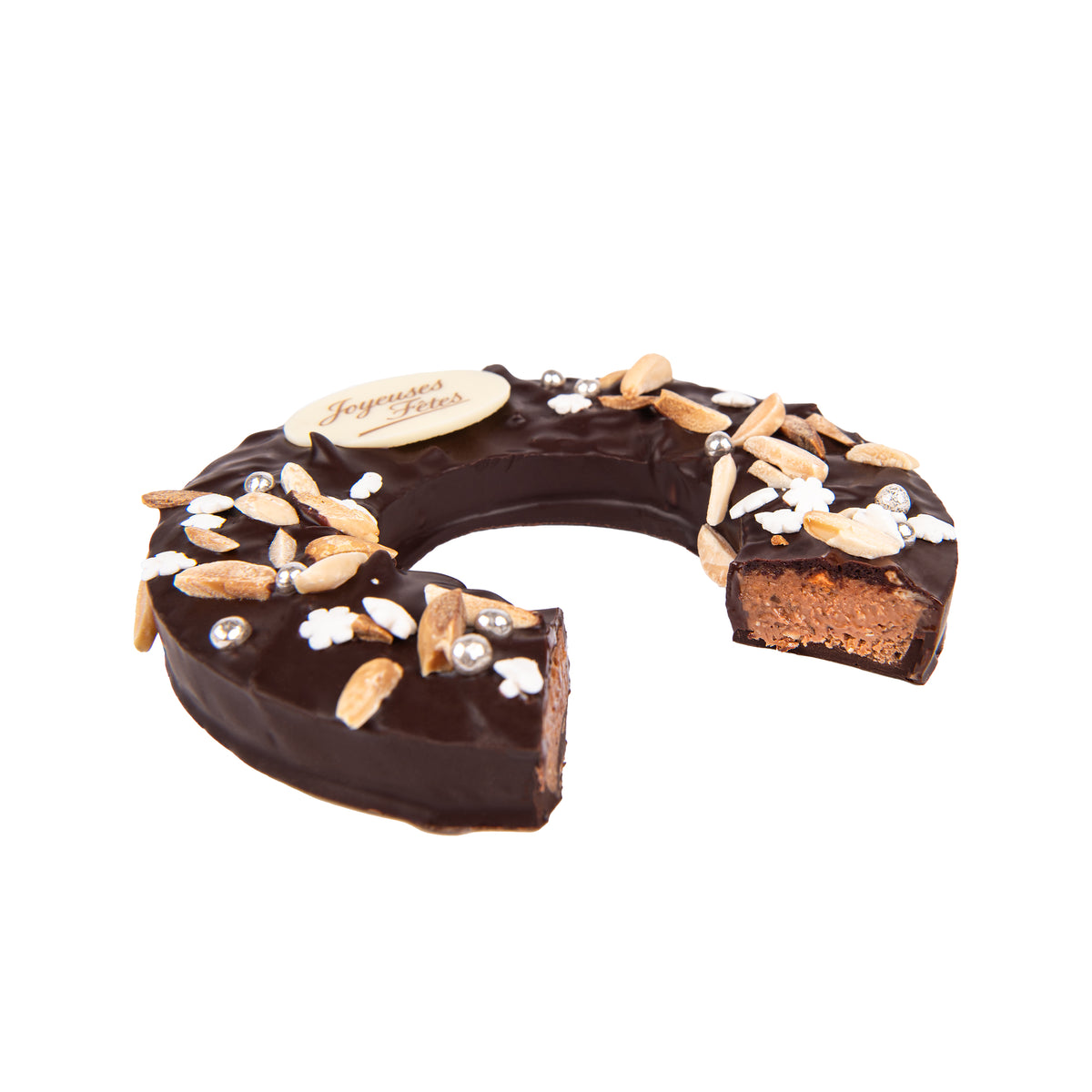 Couronne au praliné croquant avec amandes