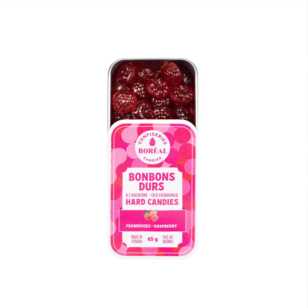 BONBONS DURS à l'ancienne : Framboises (65g)