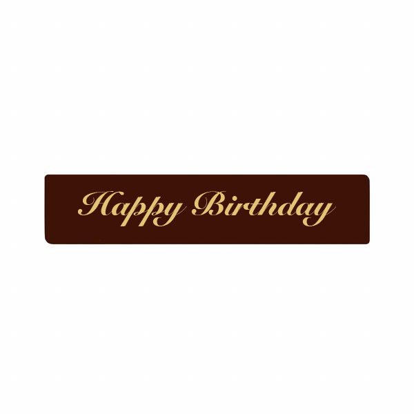 192 x BF016 - "Happy Birthday" NOIR (CH012 - 15 x 70 mm)