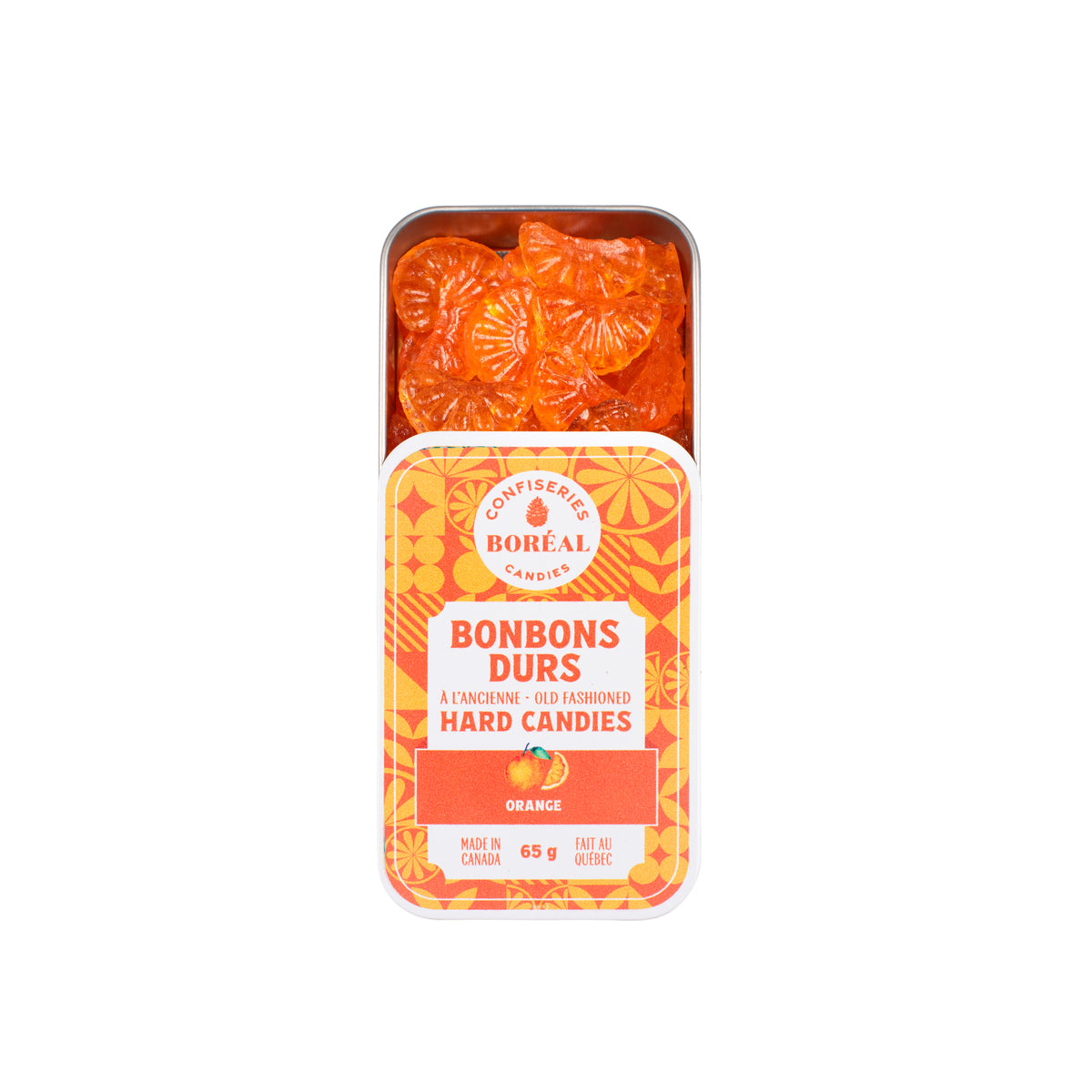 BONBONS DURS à l'ancienne : Orange (65g)
