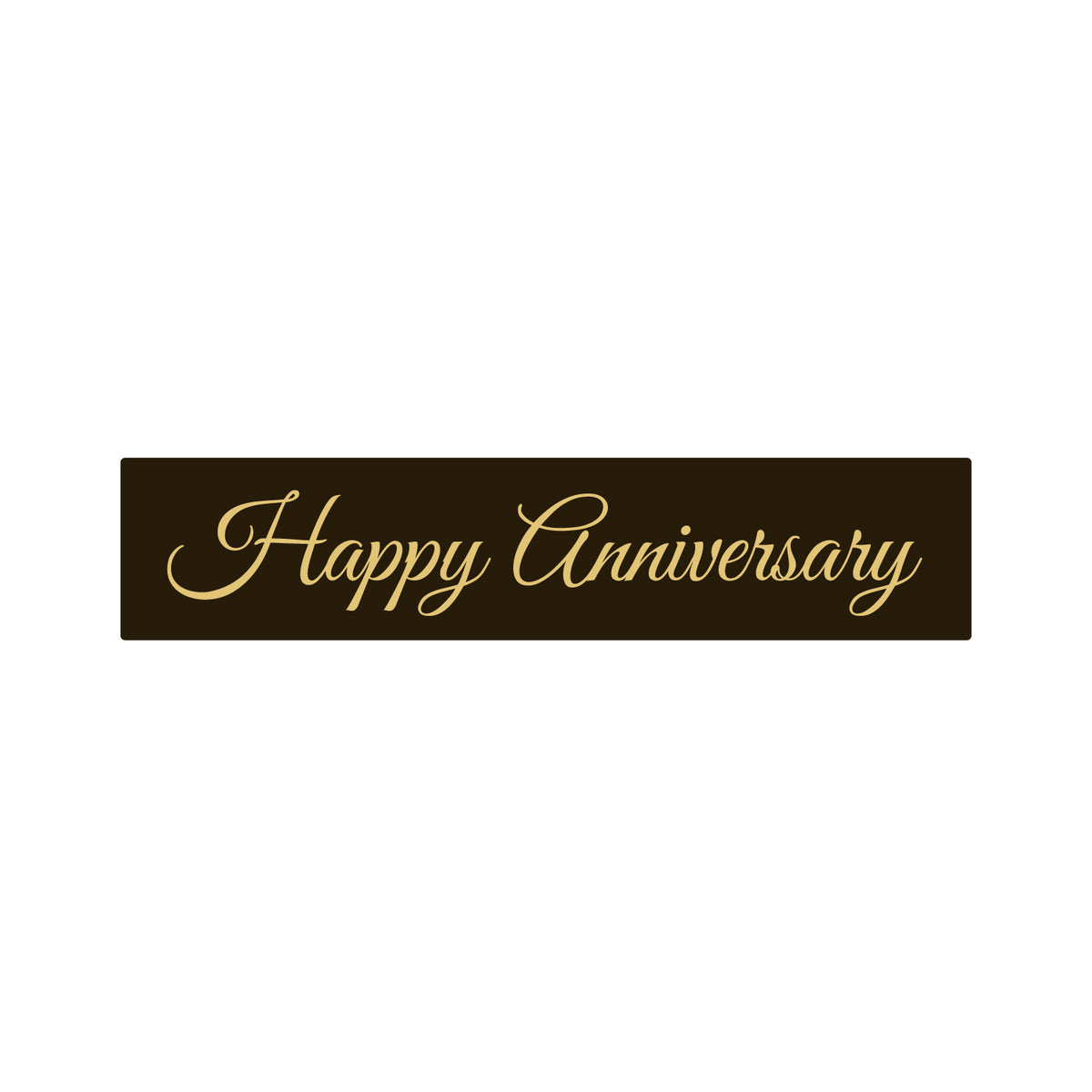 192 x BF019 - "Happy Anniversary" NOIR (CH012 - 15 x 70 mm)