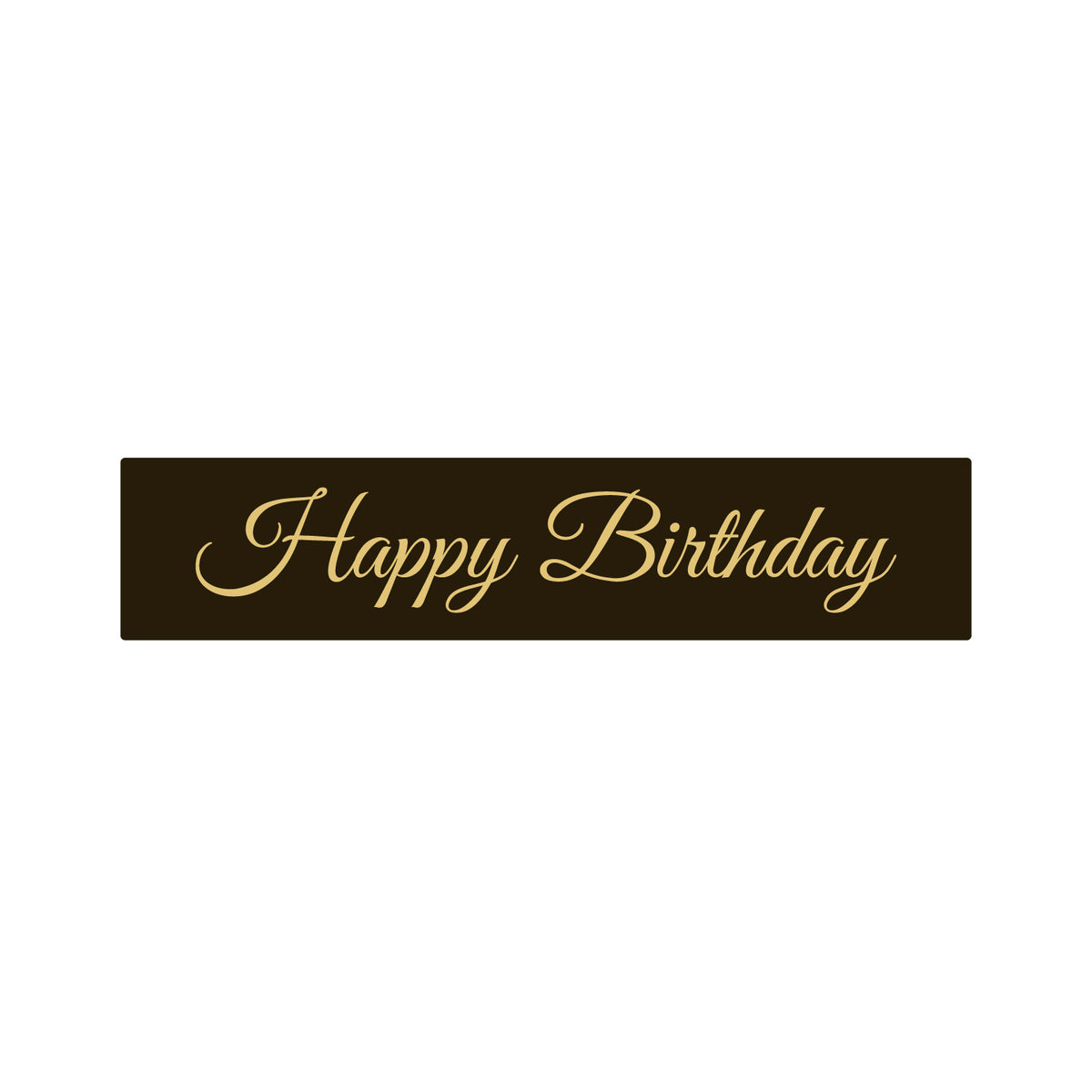 192 x BF020 - "Happy Birthday" DARK (CH012 - 15 x 70 mm)