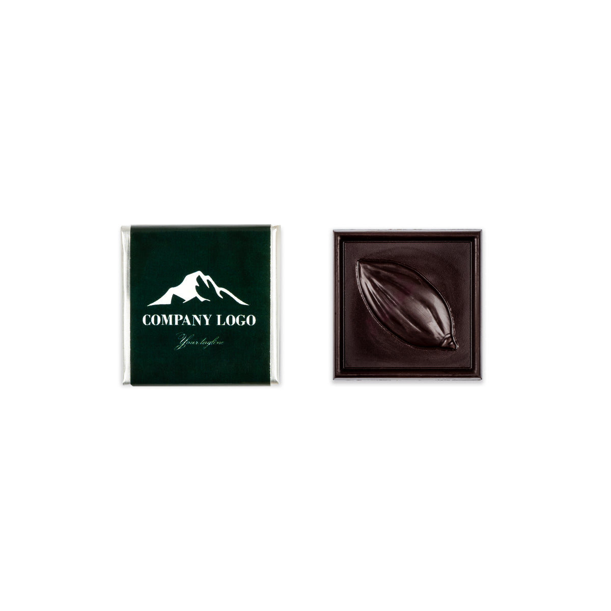 Enveloppe personnalisée de 4 carrés de chocolat