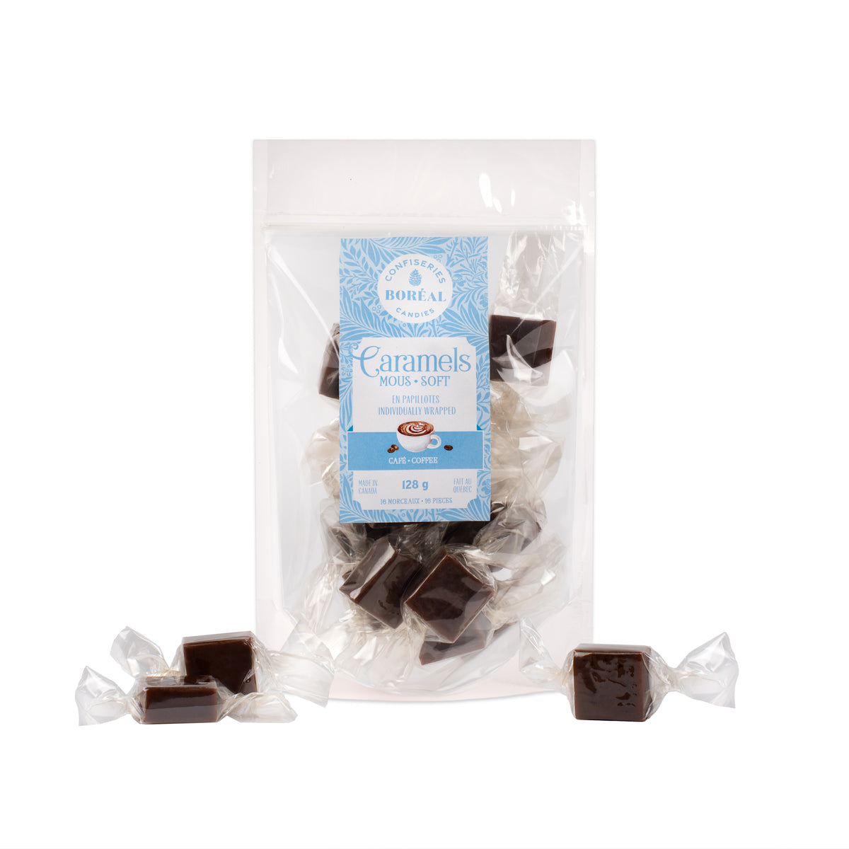 Caramels SOFT - Individually wrapped : Coffee (128gr)