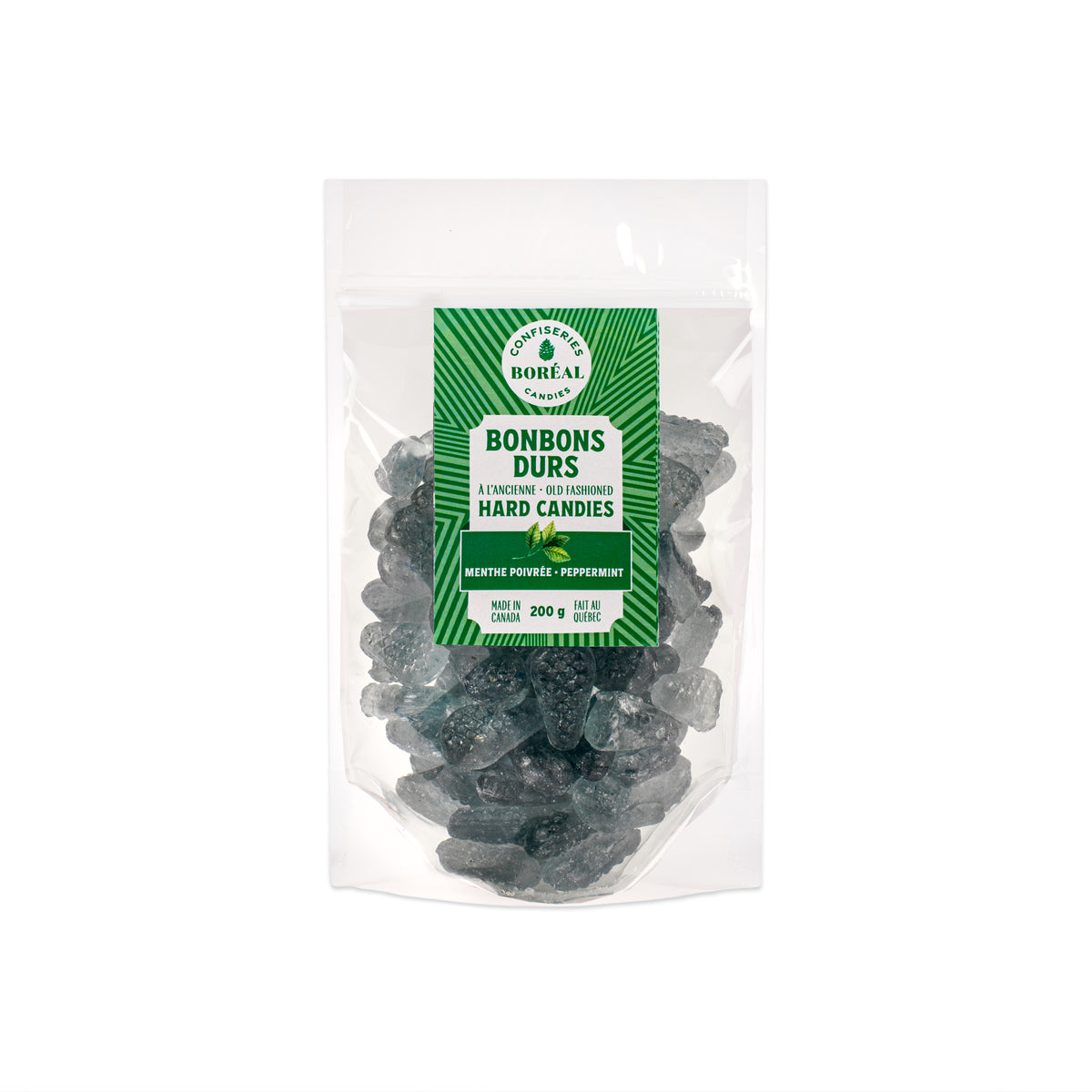 Sachet - BONBONS DURS à l'ancienne : Menthe poivrée (200g)