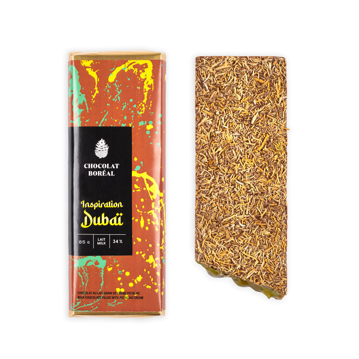 Dubaï inspiration MILK - Pistachio &amp; Kataïfi (85gr)