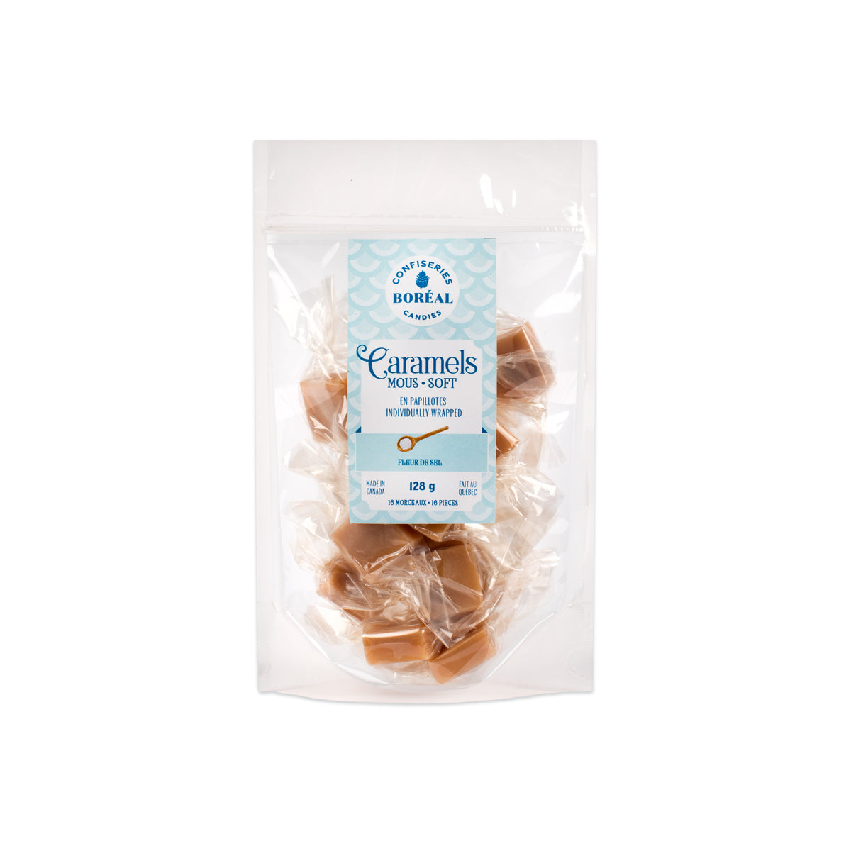 Caramels SOFT - Individually wrapped : French Sea Salt (128gr)