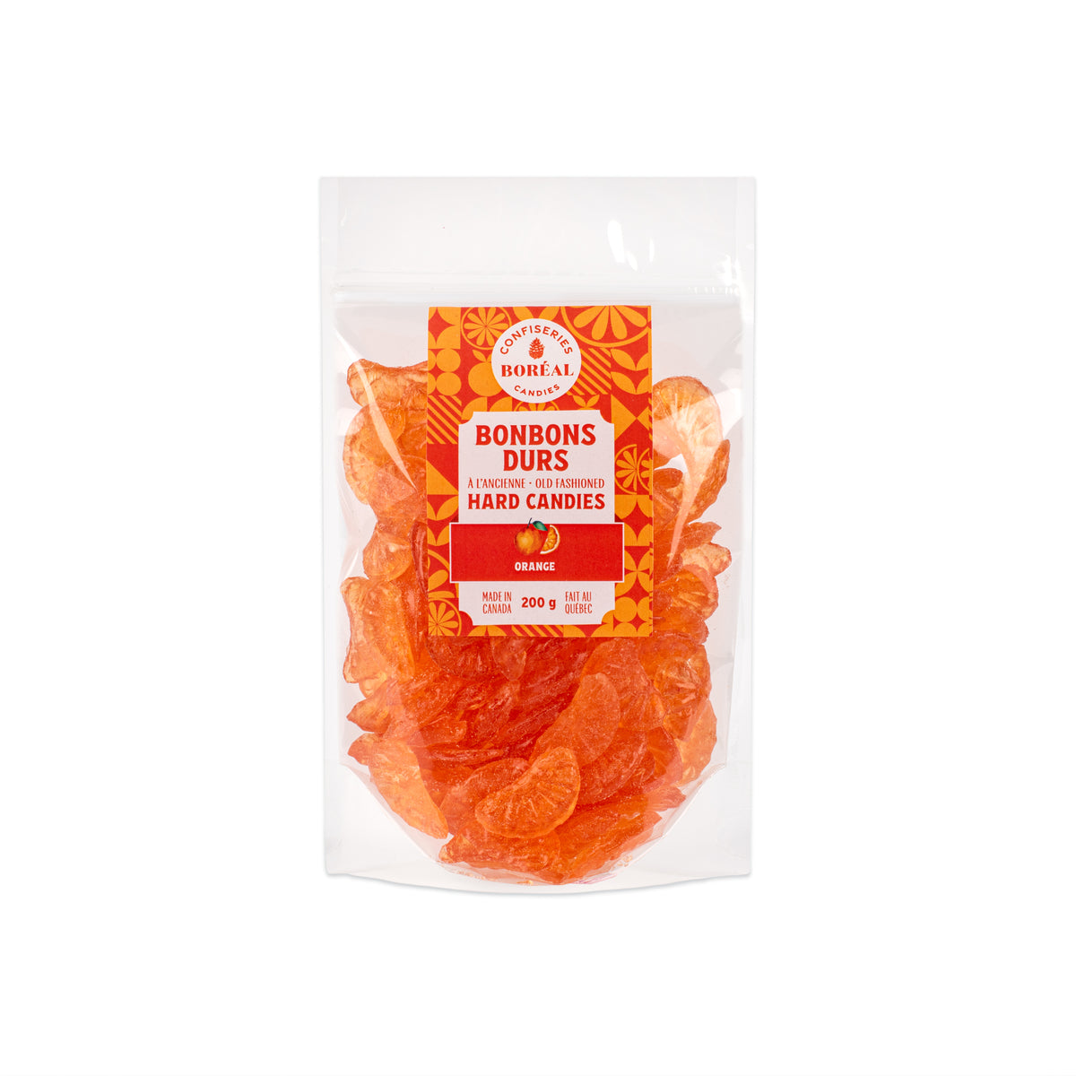 BONBONS DURS à l'ancienne : Orange (200 g)