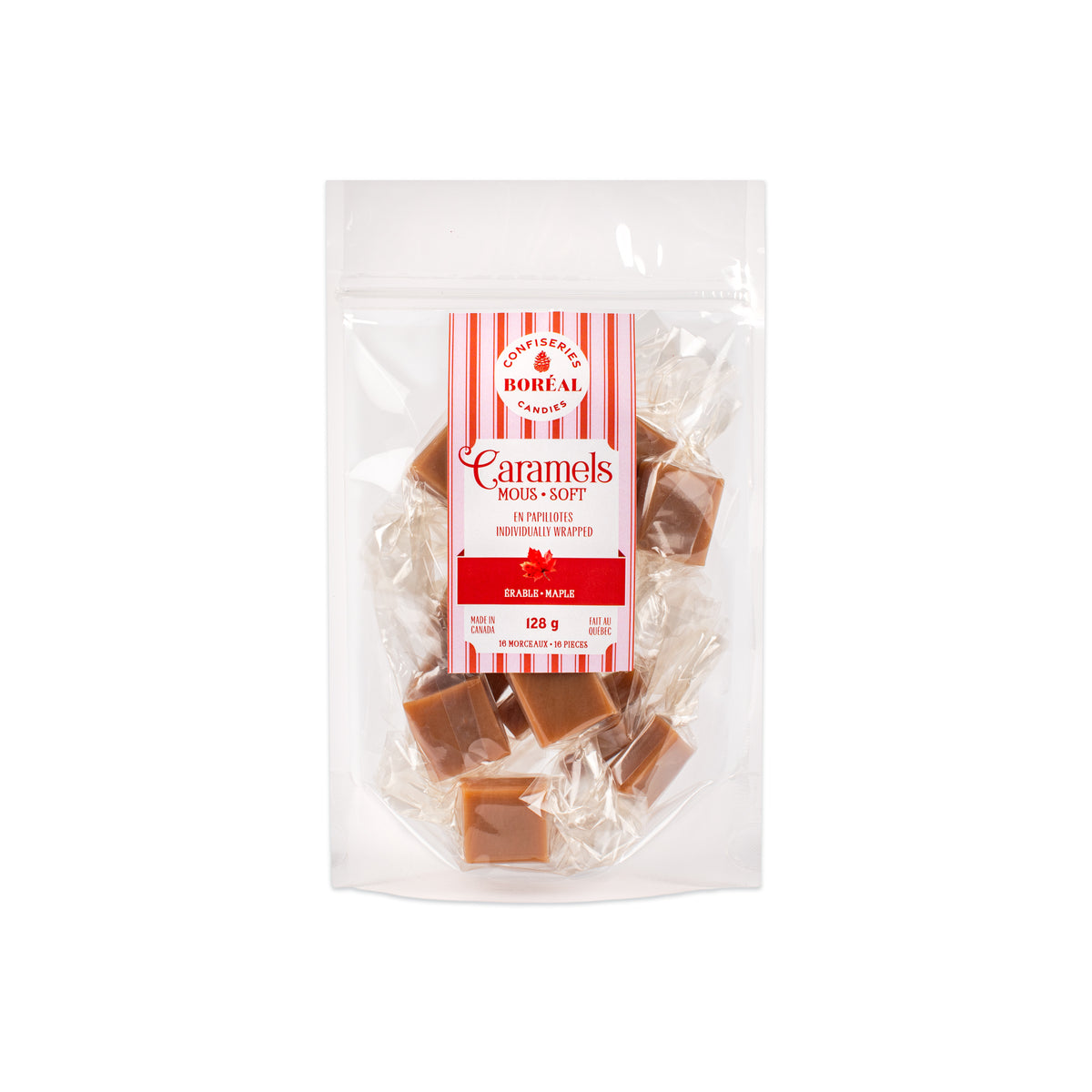 Caramels SOFT - Individually wrapped : Maple (128gr)