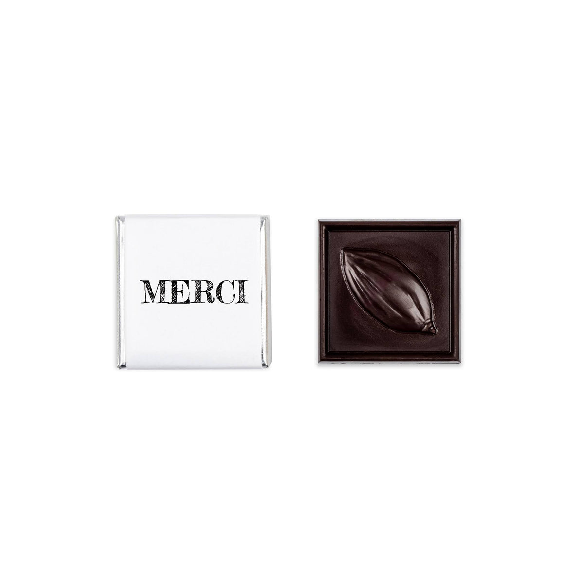 Boîte personnalisée de 48 carrés de chocolat