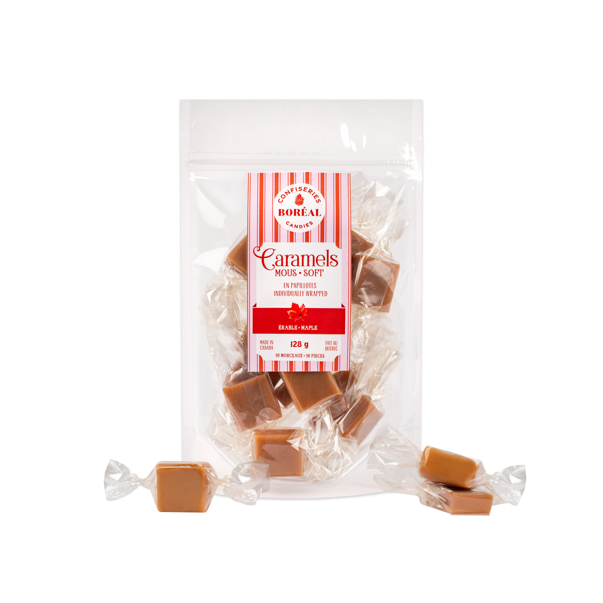 Caramels SOFT - Individually wrapped : Maple (128gr)