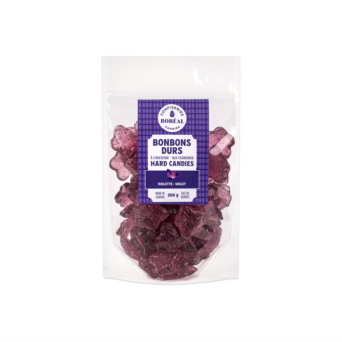 Sachet - BONBONS DURS à l'ancienne : Violette (200g)