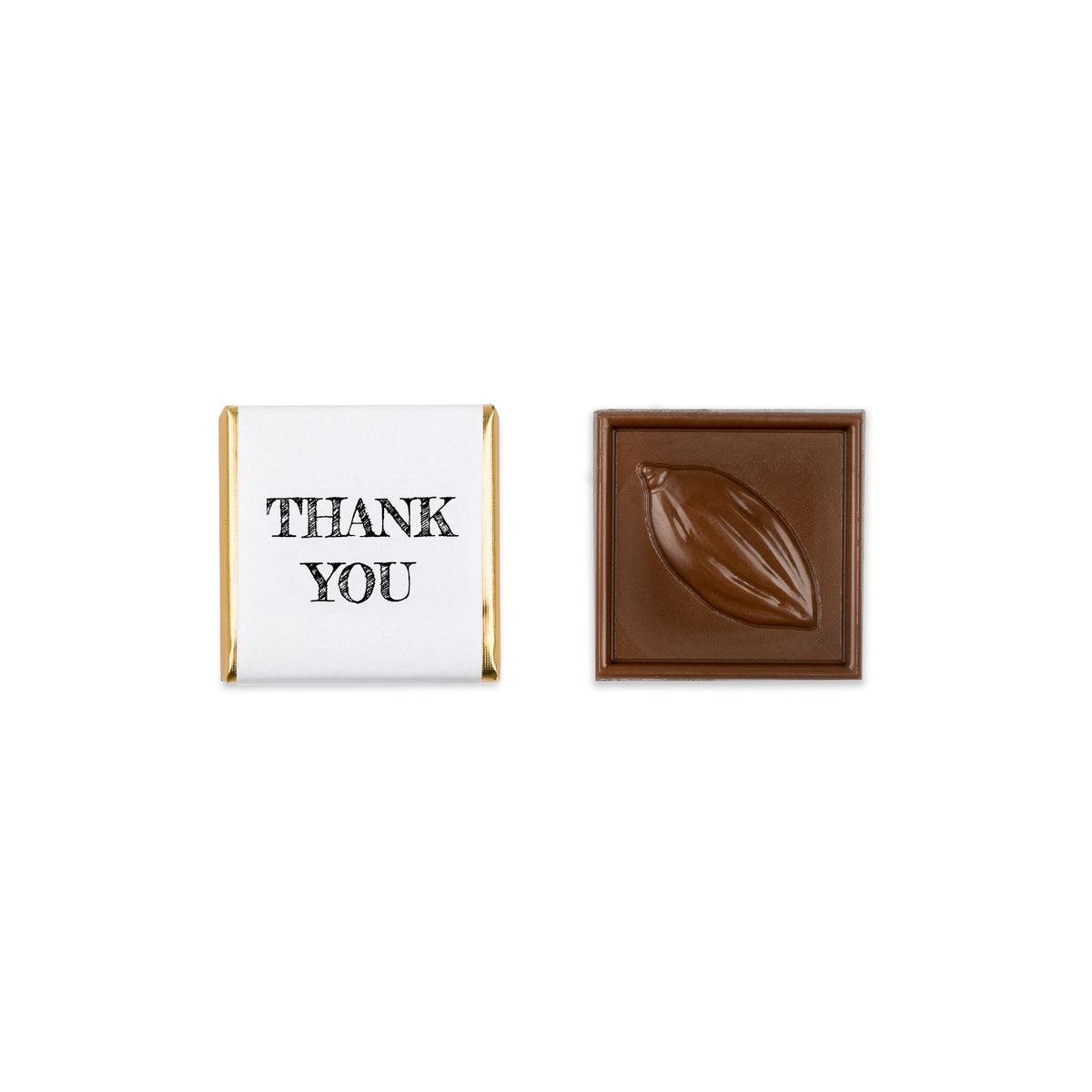 100 chocolate &quot;Thank You&quot; squares - 0.50$ each