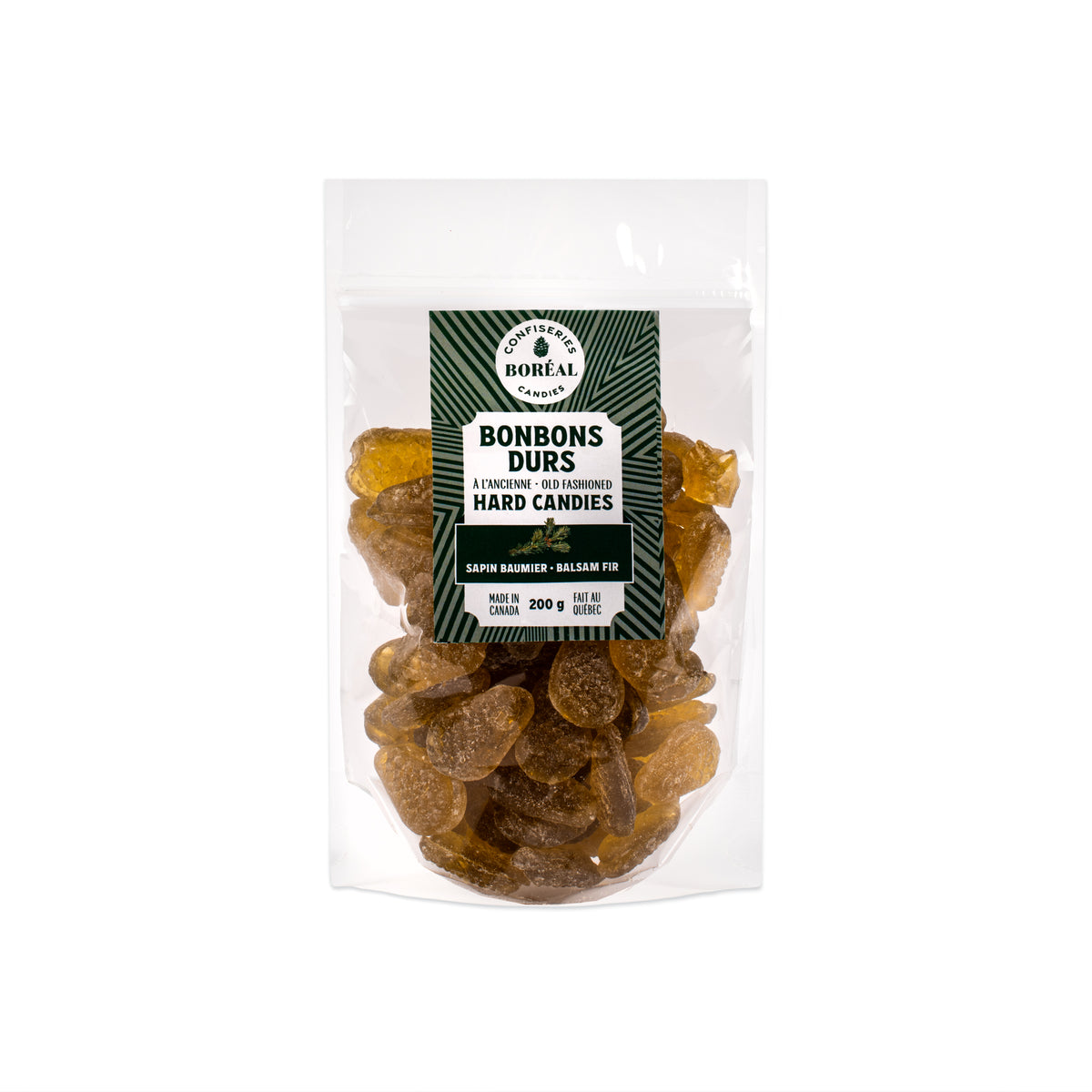 Sachet - BONBONS DURS à l'ancienne : Sapin baumier (200g)