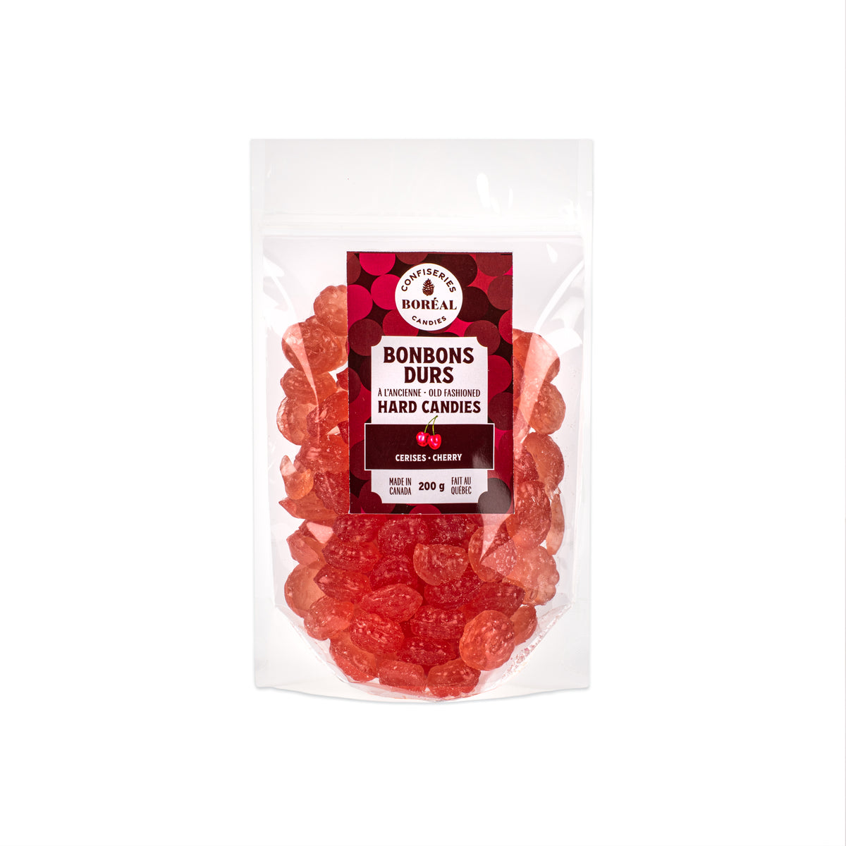 Sachet - BONBONS DURS à l'ancienne : Cerise (200g)