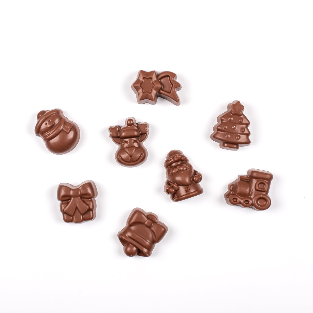 Petites Figurines de Noël en Chocolat et Speculoos