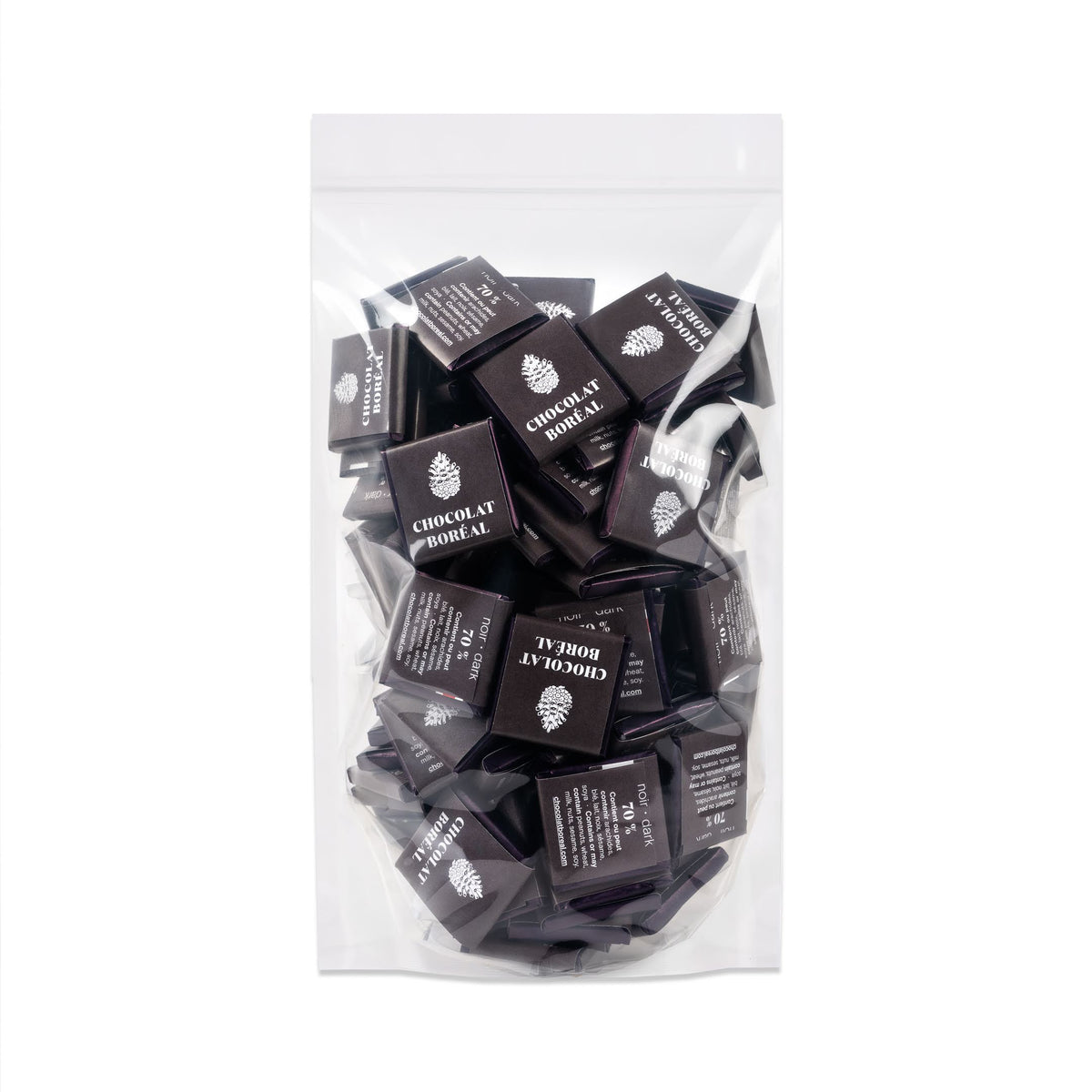 100 DARK chocolate squares - 0.50$ each