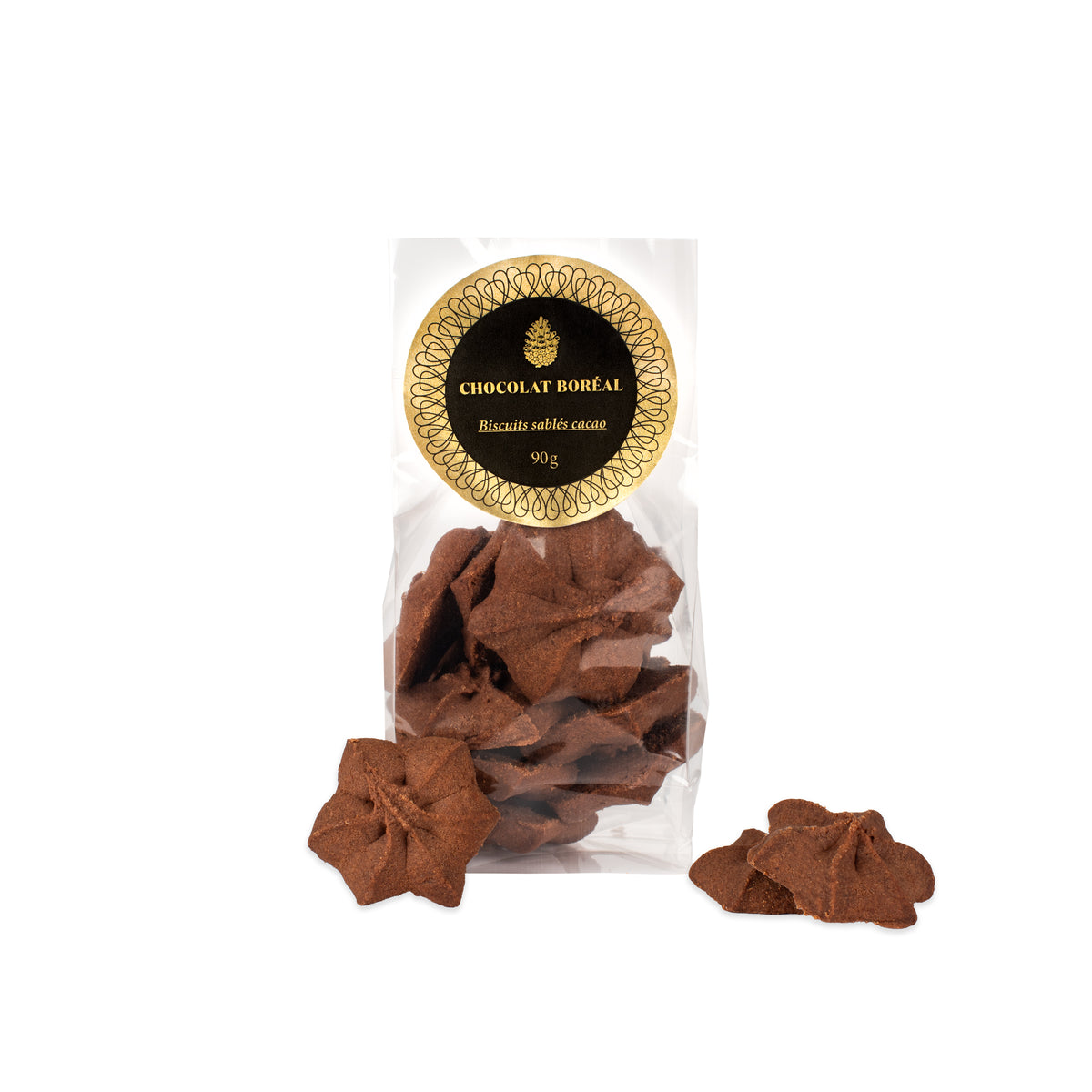Cocoa shortbread cookies (90gr)