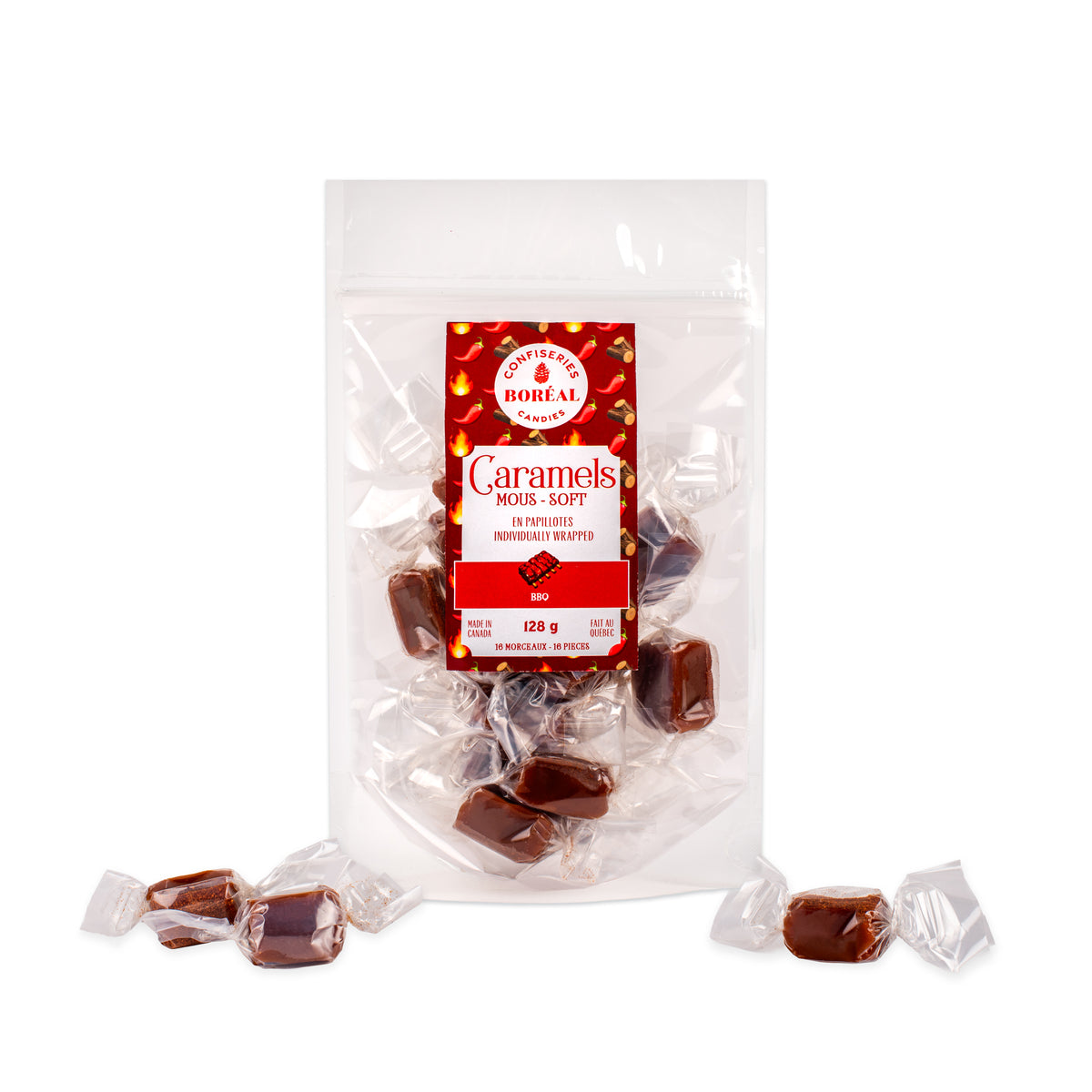 Caramel mou VIRAL - En papillotes : BBQ (128g)