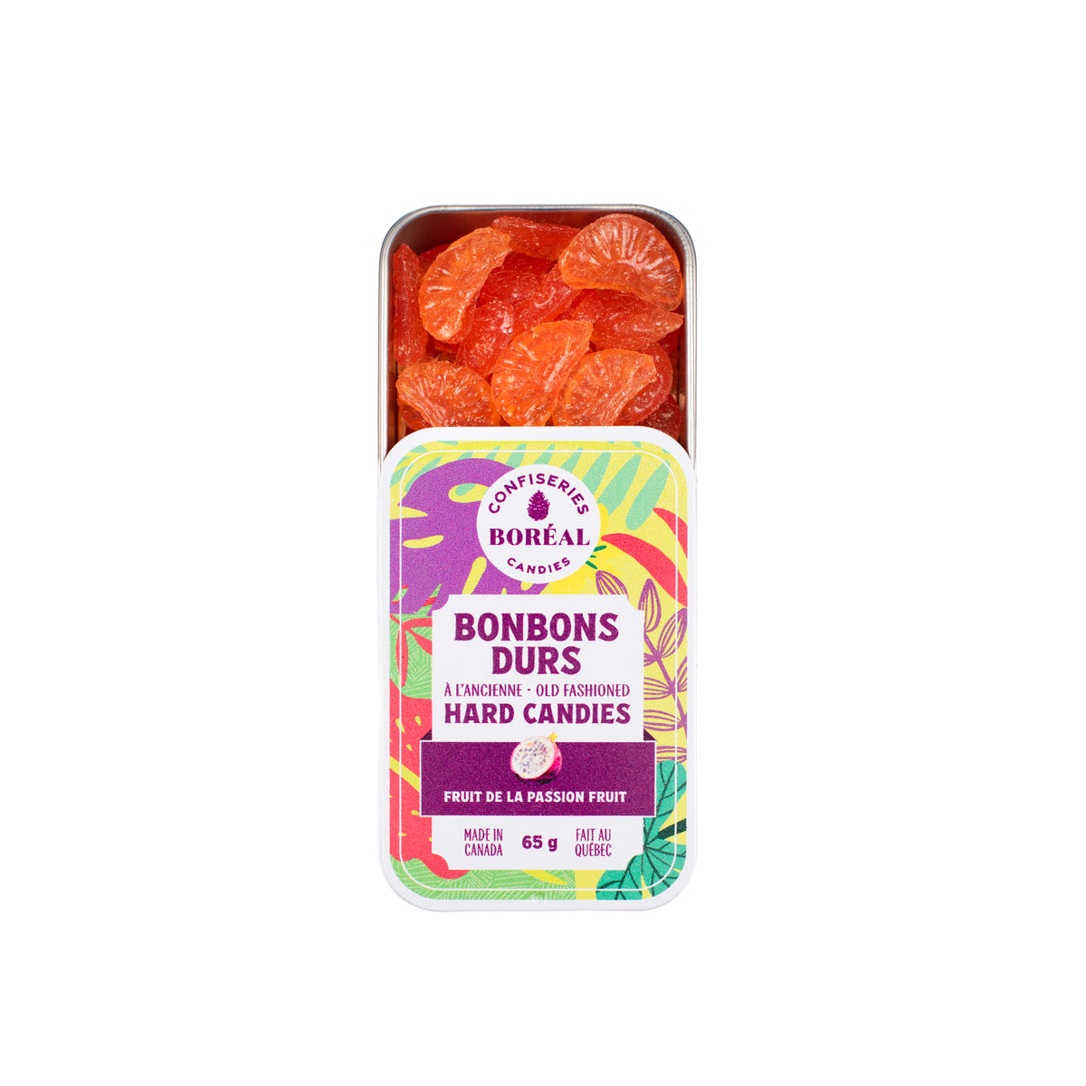BONBONS DURS à l'ancienne : Fruit de la passion (65g)