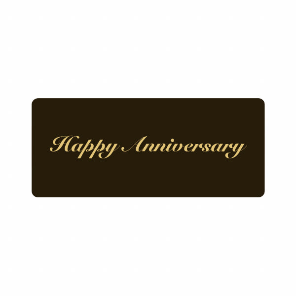 144 x BF018 - "Happy Anniversary" Noir (CH014 - 31 x 73 mm)