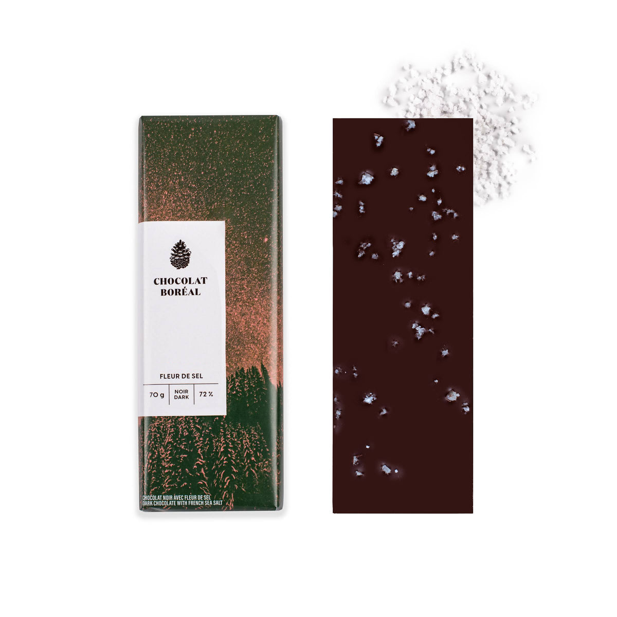 Organic ingredients DARK - French sea salt (70gr)