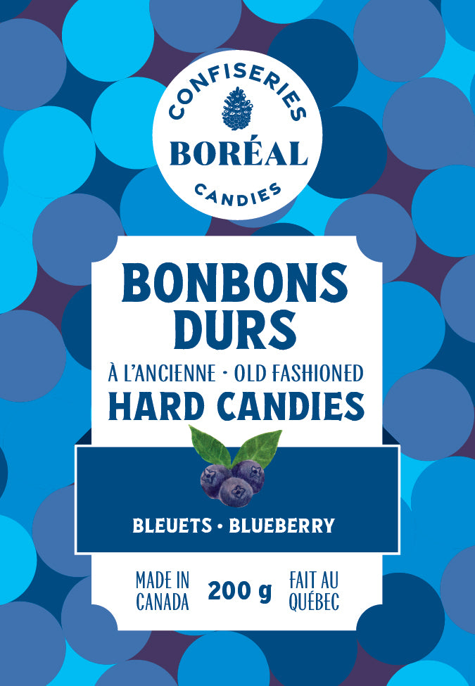 Sachet - BONBONS DURS à l'ancienne : Bleuets (200g)