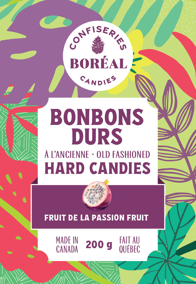 Sachet - BONBONS DURS à l'ancienne : Fruit de la passion (200g)