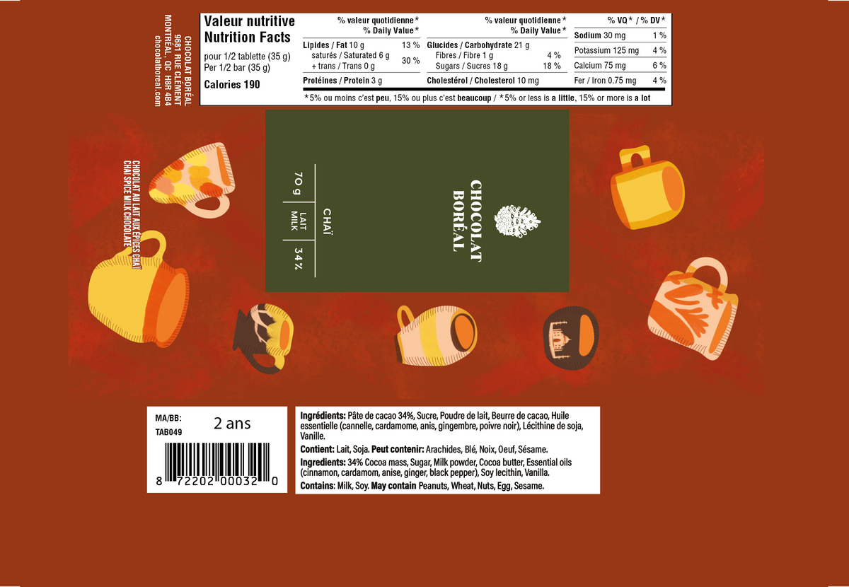 Tea time LAIT - Chaï (70g)