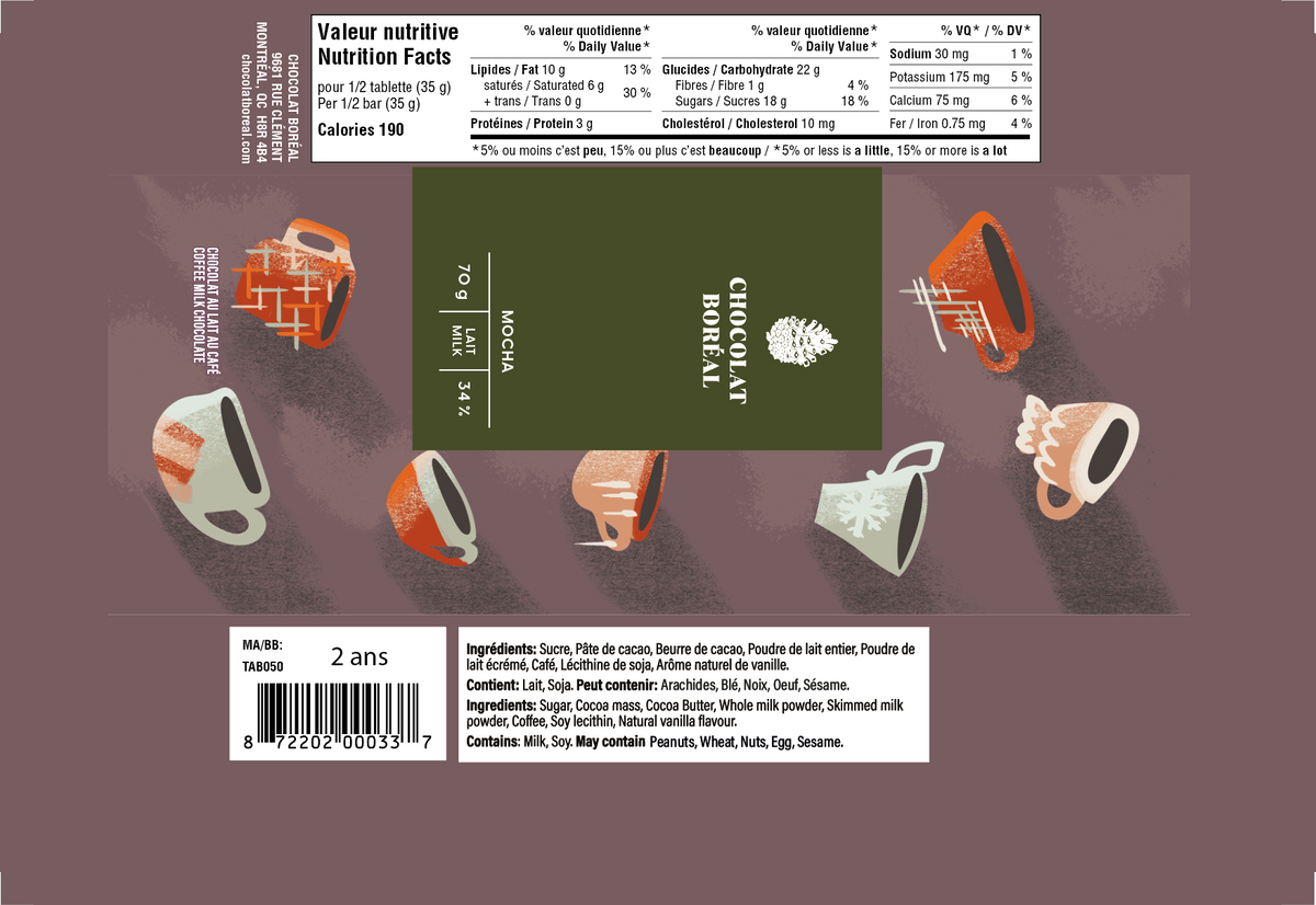 Tea time MILK - Mocha (70gr)