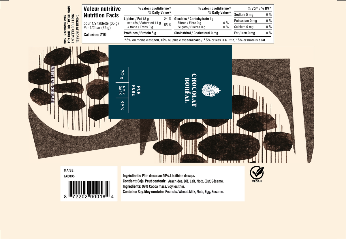 Grand cru DARK - Pure 99% (70gr)