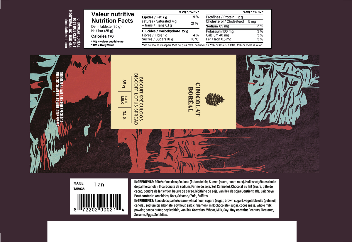 Gourmet MILK - Biscoff Lotus spread (85gr)