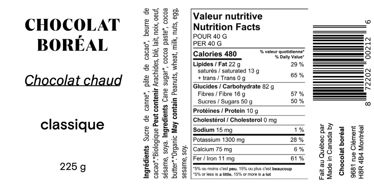 Poudre de chocolat chaud