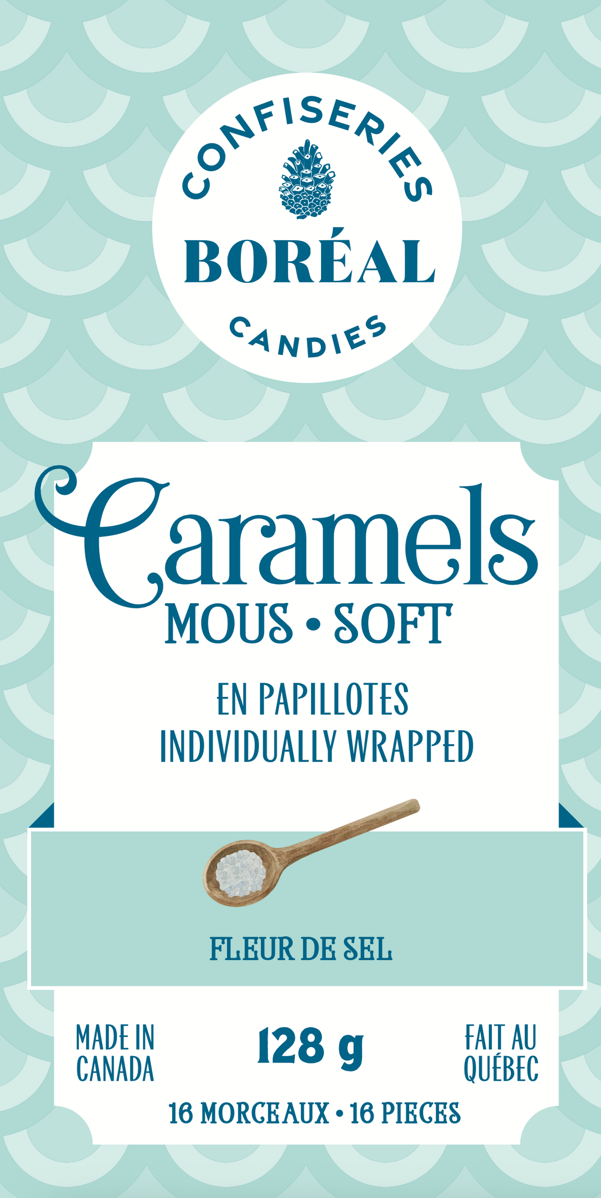 Caramels SOFT - Individually wrapped : French Sea Salt (128gr)