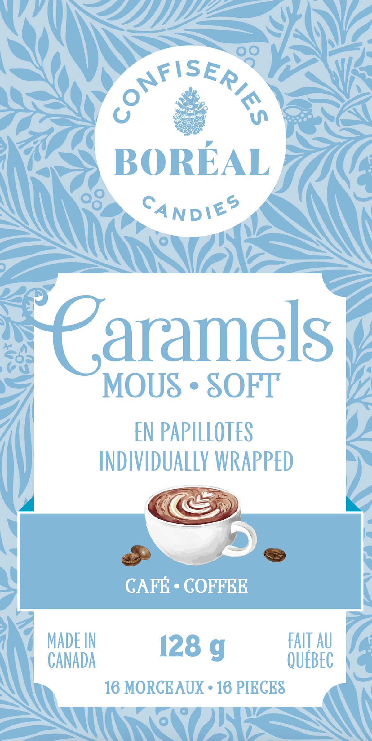 Caramels SOFT - Individually wrapped : Coffee (128gr)