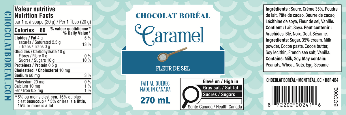 French sea salt caramel spread