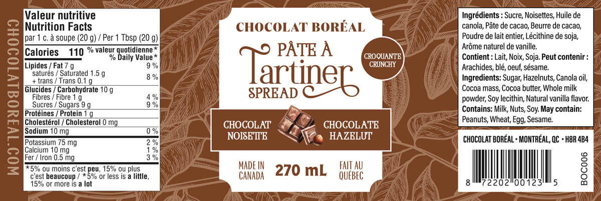 Pâte à tartiner Chocolat & Noisette croquante