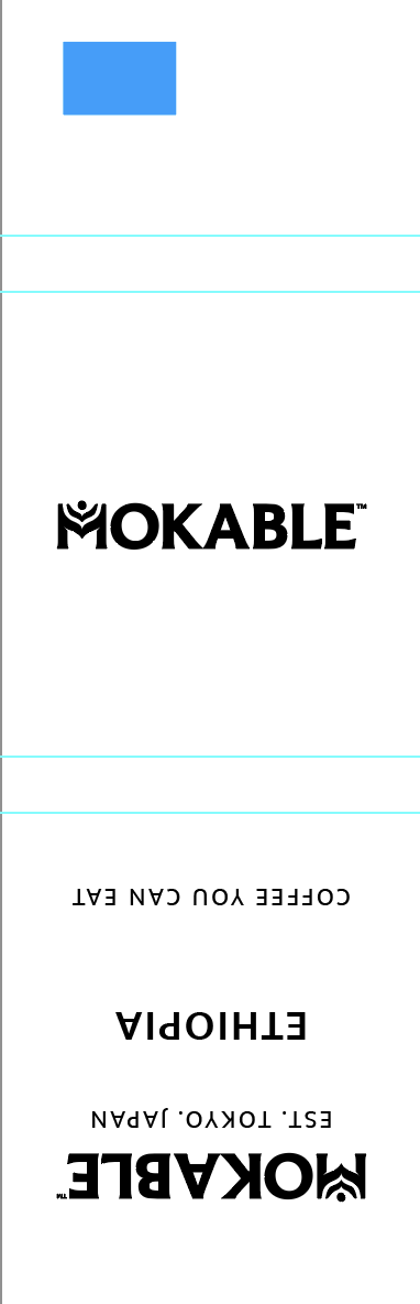MOKABLE - Napolitain perso - MOKABLE ETHIOPIA fond blanc - ALU OR (MOK004)