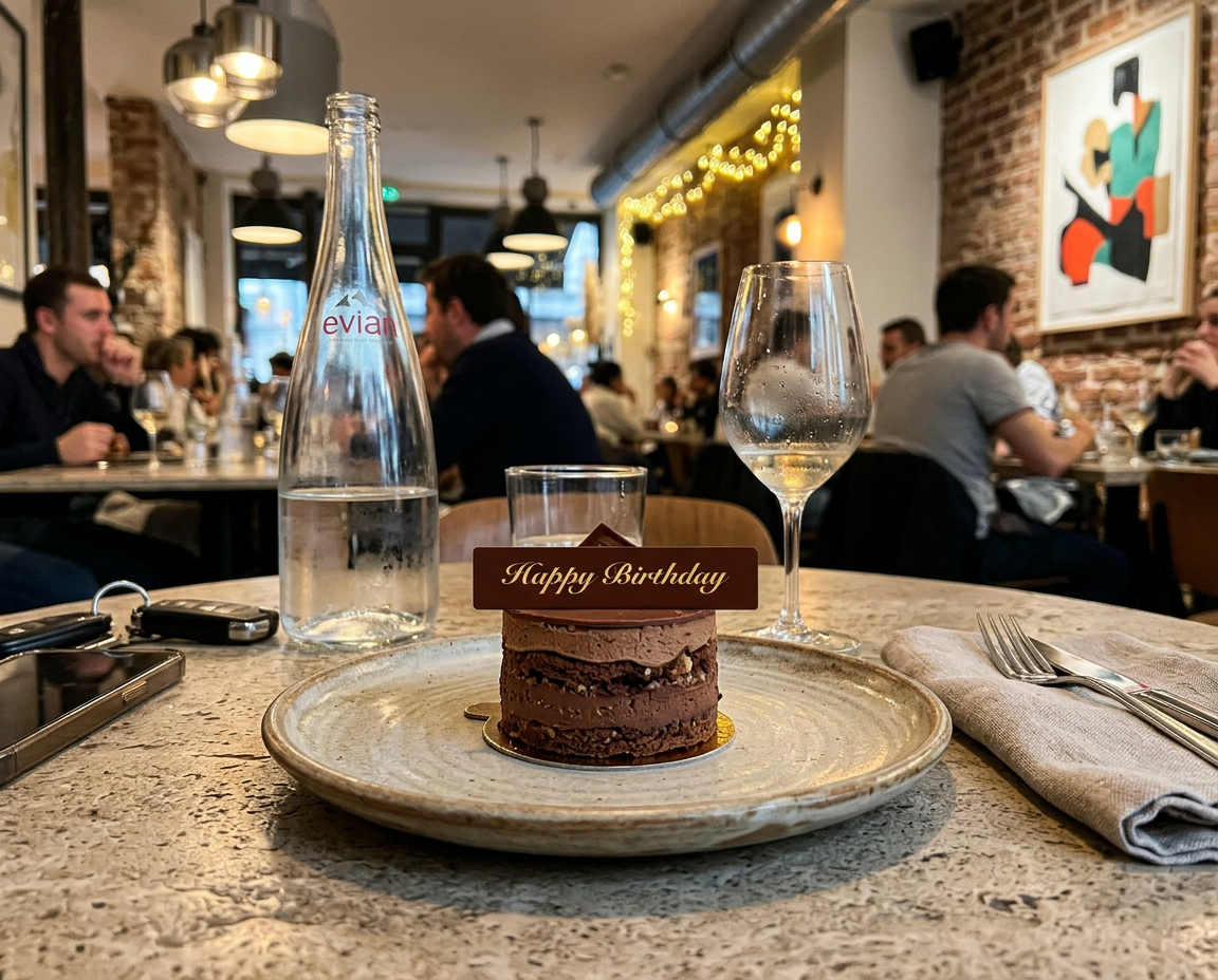 192 x BF016 - "Happy Birthday" NOIR (CH012 - 15 x 70 mm)