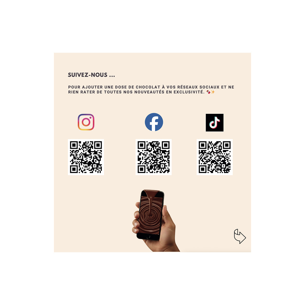 Carrés de chocolat personnalisés + carton