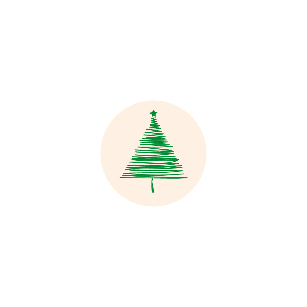 Graphic Christmas tree - White (CH029)