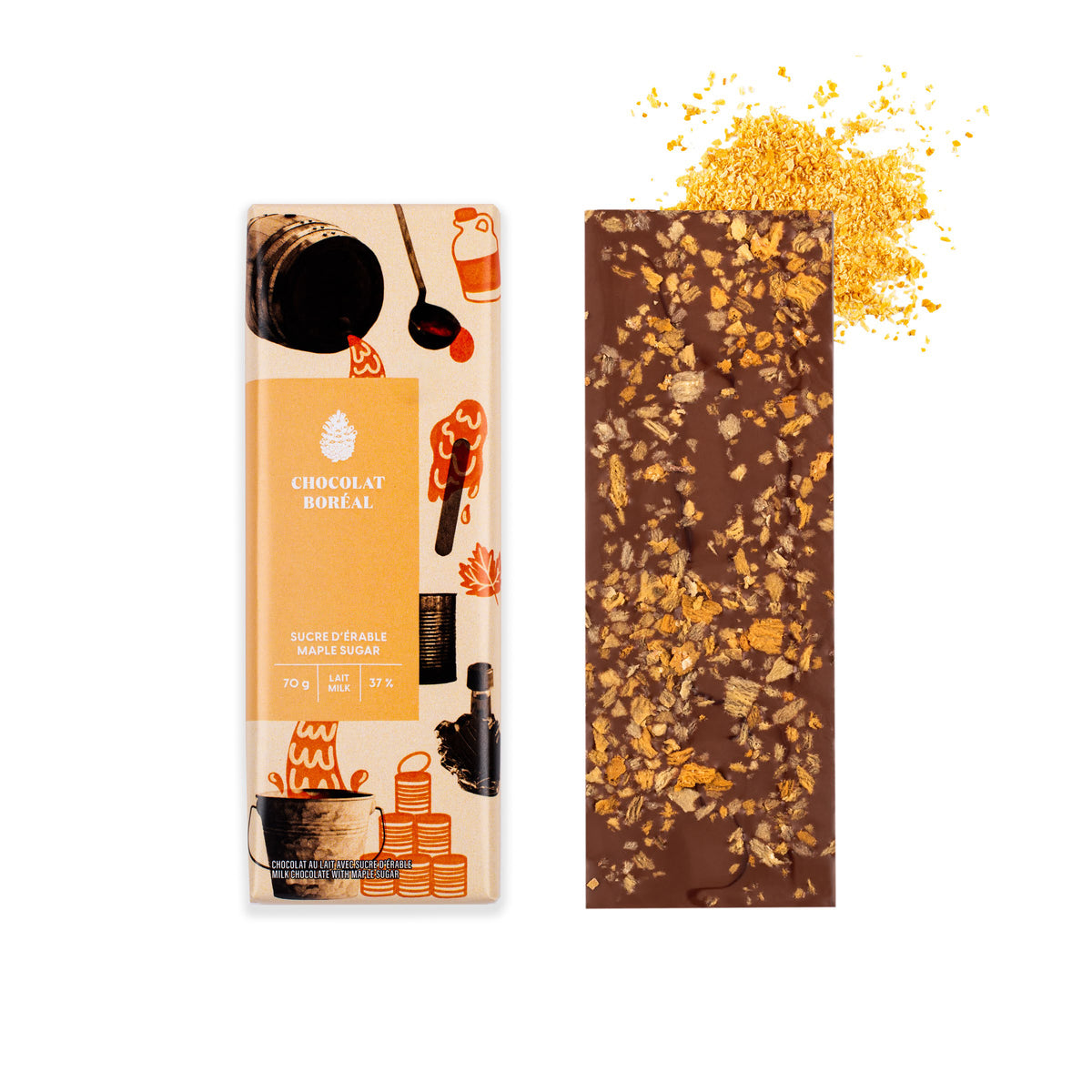 Sugaring time MILK - Organic ingredients maple sugar (70gr)